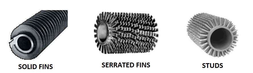 Convection Section Tubes, Fired Heater Finned Tubes, Studded Tubes, Stud Tube, Solid Fins, Serrated Fins, Extended tube surface area 