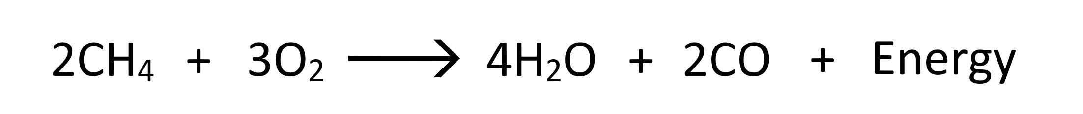 Methane combustion without enough oxygen, Methane burning not enough air, Methane chemical reaction with less oxygen, Methane chemical combustion equation, reduced oxygen, reduced air supply,  Methane fuel burning in low oxygen, fired heaters and Methane, Methane fuel in furnaces, carbon monoxide, insufficient oxygen, not enough oxygen, without excess air