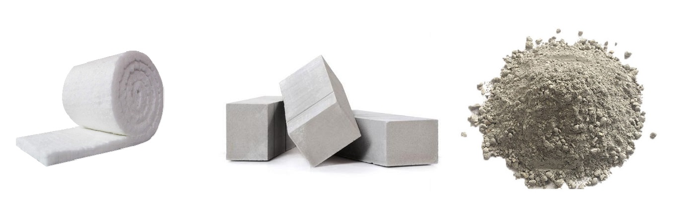 Refractory Insulation for Fired Heaters and Furnaces, castable refractory, ceramic fibre insulation, insulating brick, calcium silicate brick, mineral wool